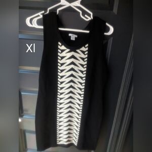 Black and white bodycon
